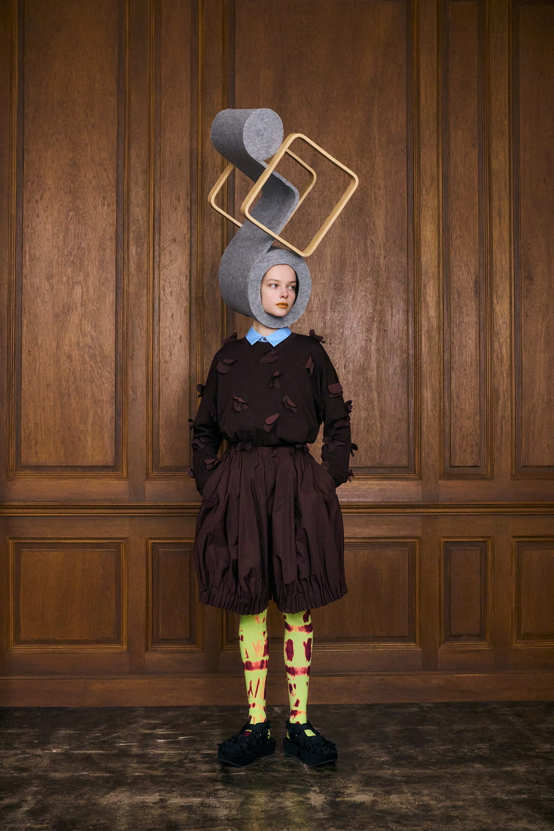 enfold 2025発売　ブルゾン　グレー×ネイビー LOOKBOOK｜ENFÖLD｜エンフォルド