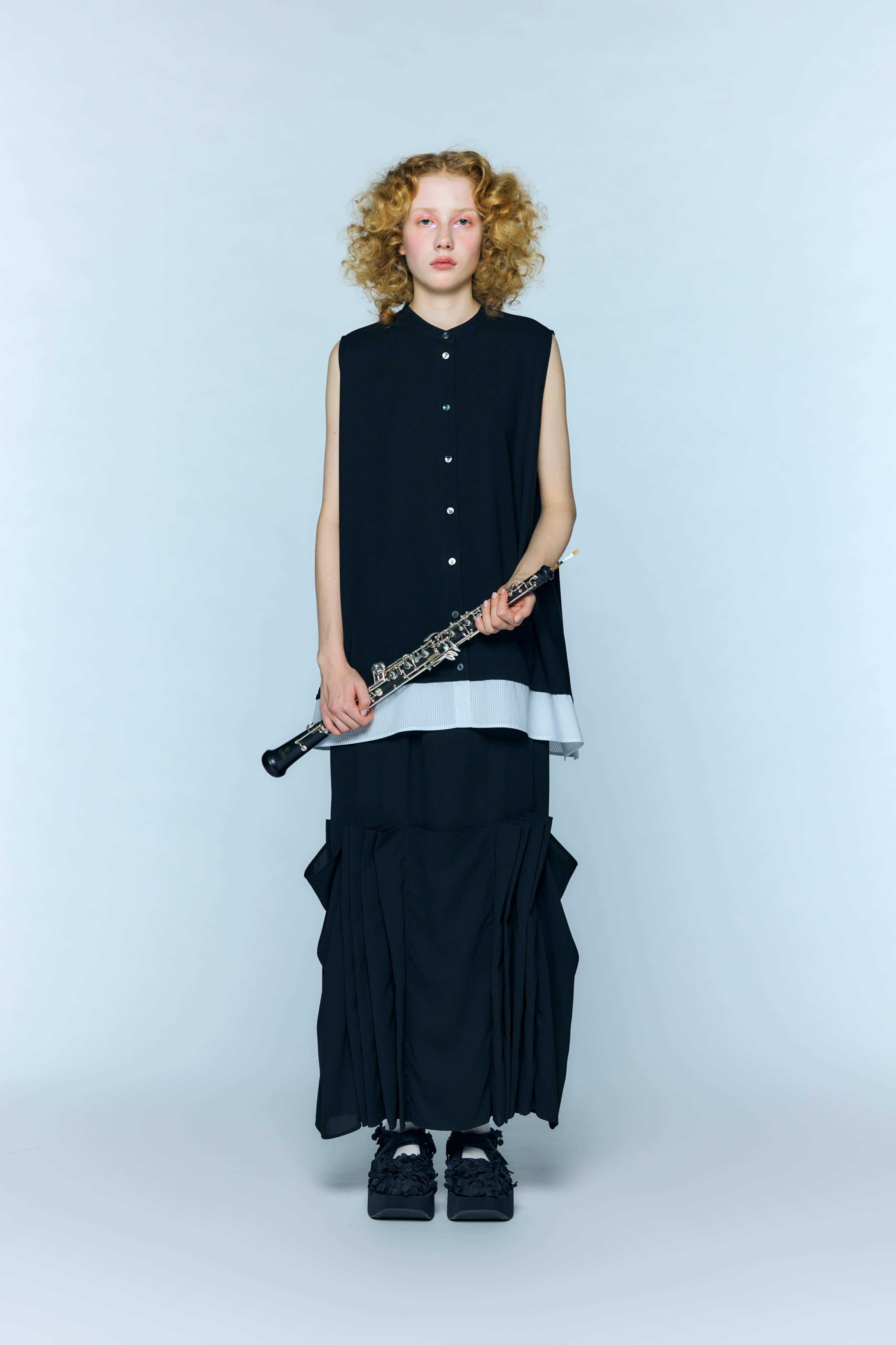 エンフォルド CIRCLE COCOON SKIRT ダークネイビー CIRCLE COCOON SKIRT｜36｜BLK｜SKIRT｜|ENFÖLD OFFICIAL ONLINE